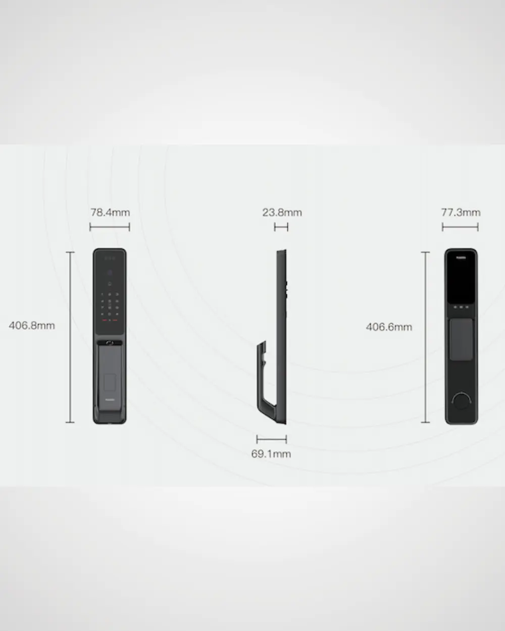 Kaadas Q9 Mortise Digital Door Lock - Image 2